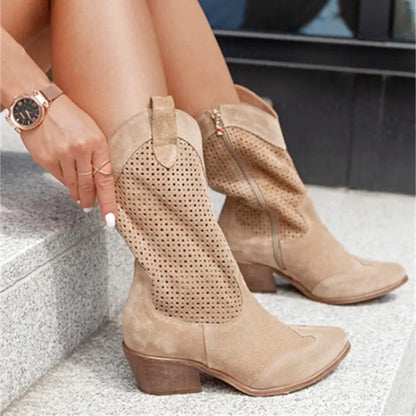 DOLORES Botines Vaqueras Para Mujer - Yehaw | Cafe - Yehaw 