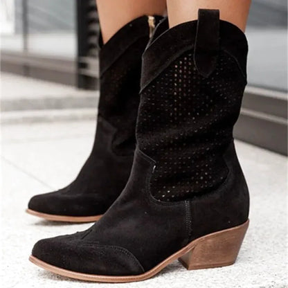 DOLORES Botines Vaqueras Para Mujer - Yehaw | Negro - Yehaw 