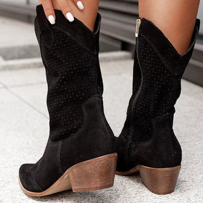 DOLORES Botines Vaqueras Para Mujer - Yehaw | Negro - Yehaw 