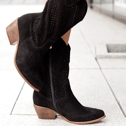 DOLORES Botines Vaqueras Para Mujer - Yehaw | Negro - Yehaw 