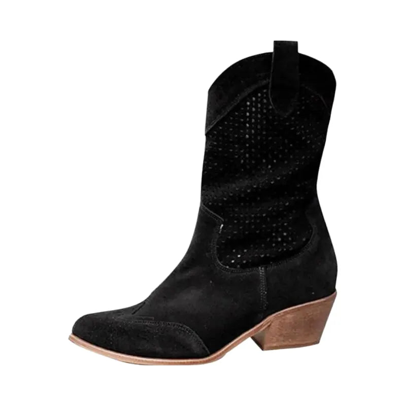 DOLORES Botines Vaqueras Para Mujer - Yehaw | Negro - Yehaw 