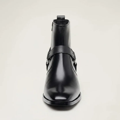 MILO Botines Vaqueras Para Hombre - Yehaw | Negro