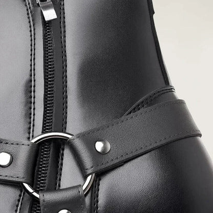 MILO Botines Vaqueras Para Hombre - Yehaw | Negro