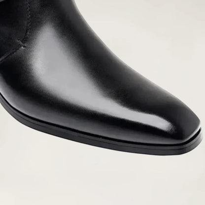 MILO Botines Vaqueras Para Hombre - Yehaw | Negro