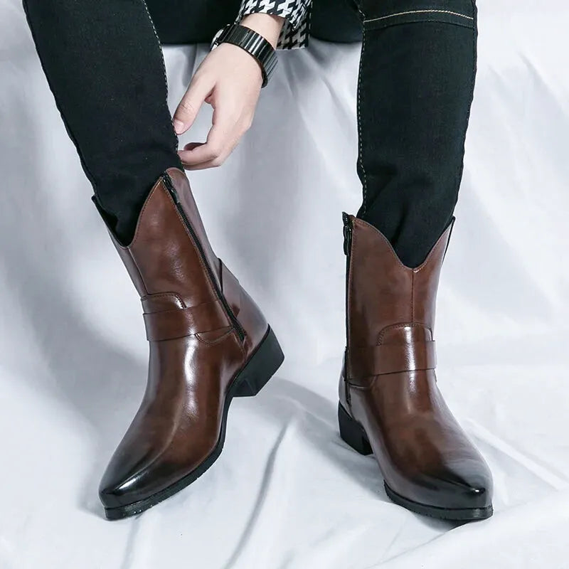 GOYO Botines Vaqueras Para Hombre - Yehaw | Cafe - Yehaw 