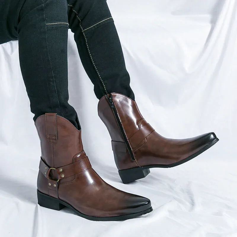 GOYO Botines Vaqueras Para Hombre - Yehaw | Cafe - Yehaw 