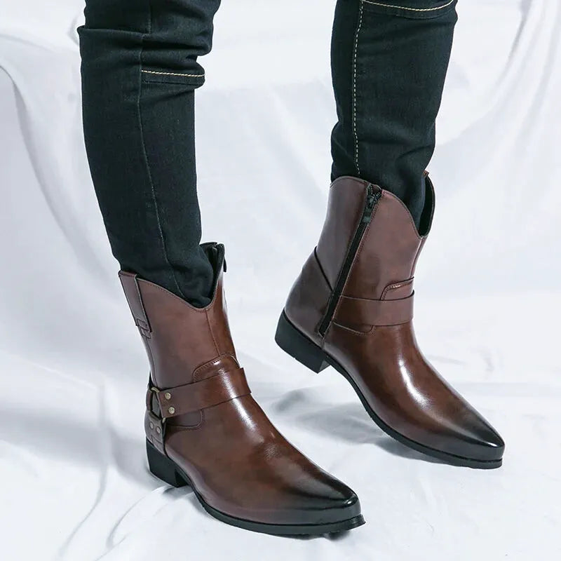GOYO Botines Vaqueras Para Hombre - Yehaw | Cafe - Yehaw 