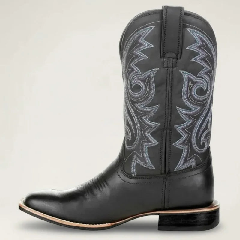 CAYO Botas Vaqueras Para Hombre - Yehaw | Negro