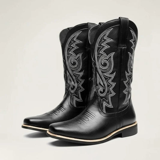 CAYO Botas Vaqueras Para Hombre - Yehaw | Negro