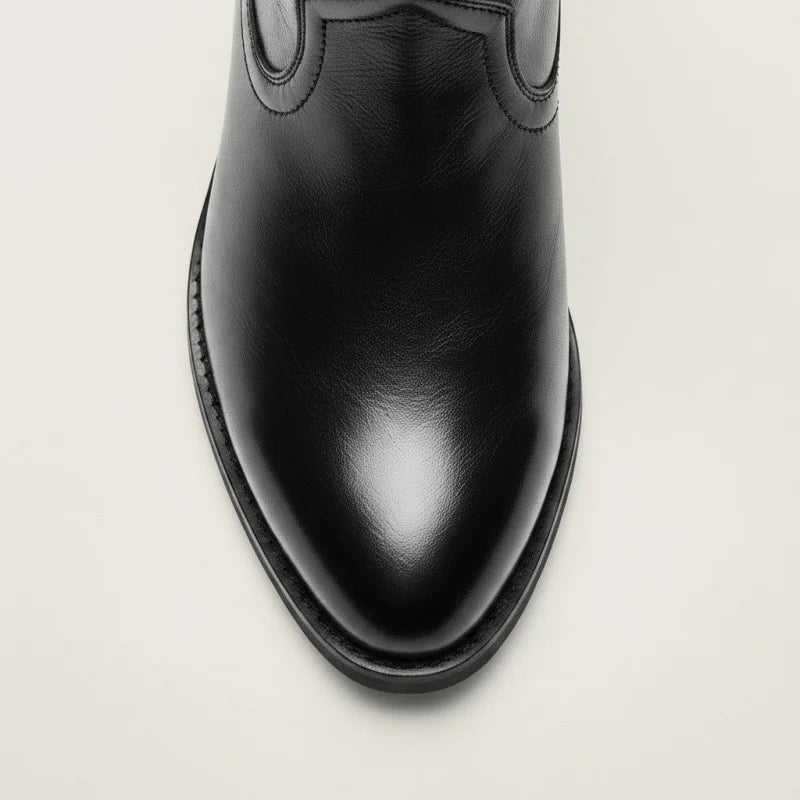 TAVO Botines Vaqueras Para Hombre - Yehaw | Negro