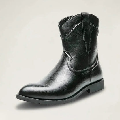 TAVO Botines Vaqueras Para Hombre - Yehaw | Negro