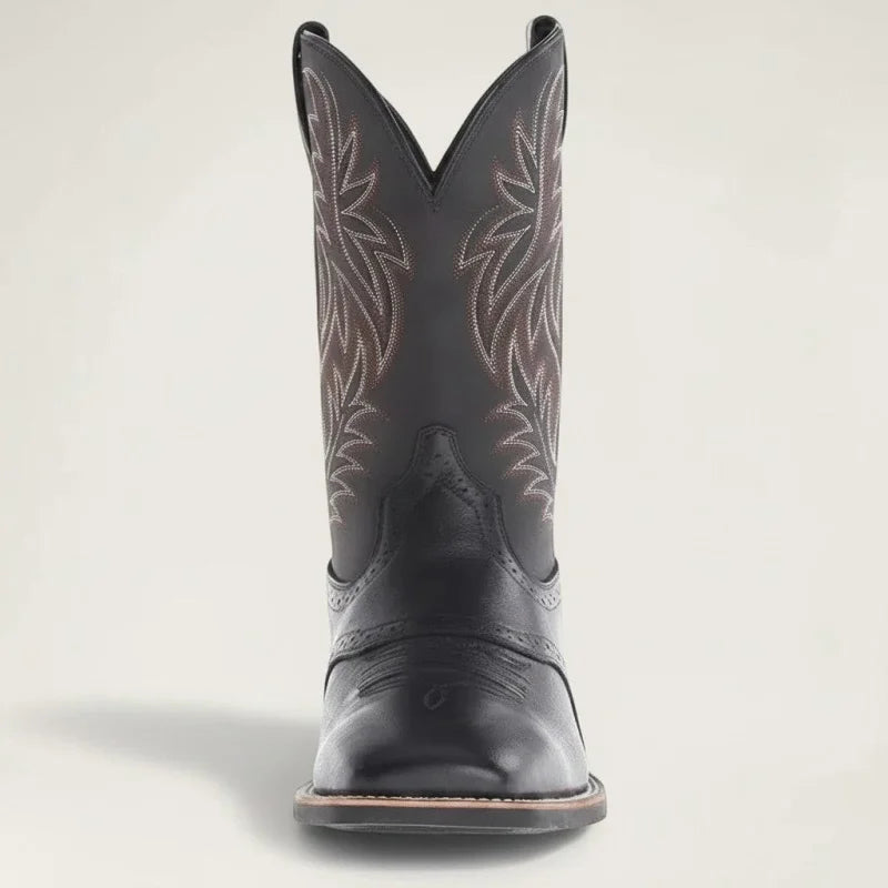 PANCHO Botas Vaqueras Para Hombre - Yehaw | Negro