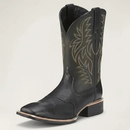 PANCHO Botas Vaqueras Para Hombre - Yehaw | Negro