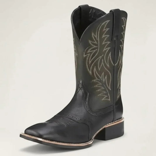 PANCHO Botas Vaqueras Para Hombre - Yehaw | Negro