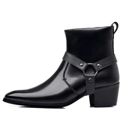 MILO Botines Vaqueras Para Hombre - Yehaw | Negro - Yehaw 