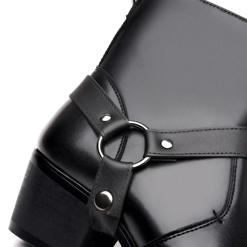 MILO Botines Vaqueras Para Hombre - Yehaw | Negro - Yehaw 