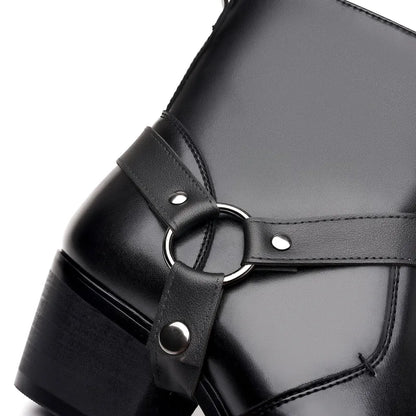MILO Botines Vaqueras Para Hombre - Yehaw | Negro - Yehaw 