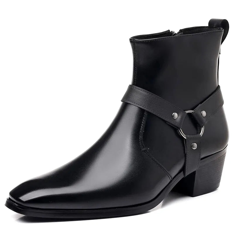 MILO Botines Vaqueras Para Hombre - Yehaw | Negro - Yehaw 