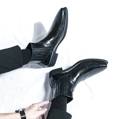 NACHO Botines Vaqueras Para Hombre - Yehaw | Negro - Yehaw 