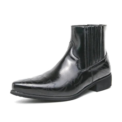 NACHO Botines Vaqueras Para Hombre - Yehaw | Negro - Yehaw 