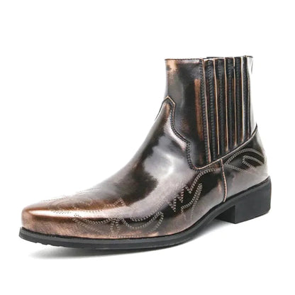 NACHO Botines Vaqueras Para Hombre - Yehaw | Oro - Yehaw 