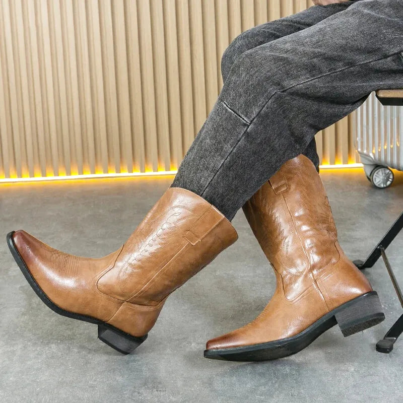 NETO Botas Vaqueras Para Hombre - Yehaw | Cafe - Yehaw 