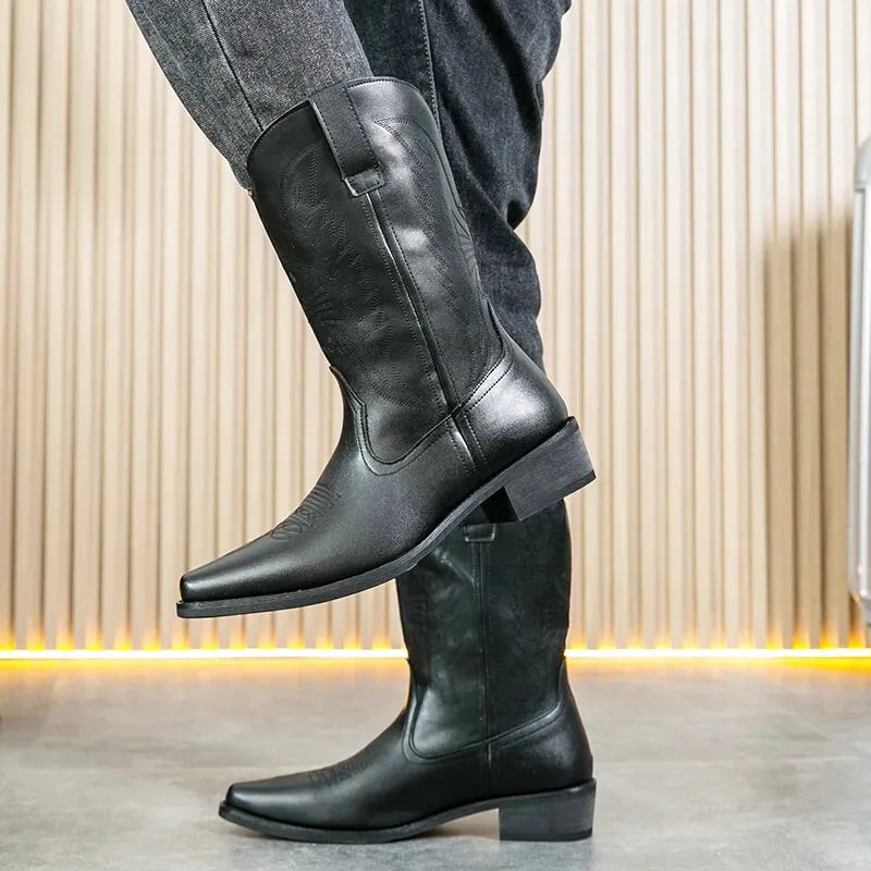 NETO Botas Vaqueras Para Hombre - Yehaw | Negro - Yehaw 