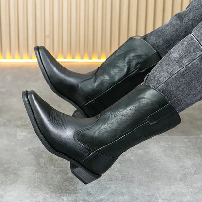 NETO Botas Vaqueras Para Hombre - Yehaw | Negro - Yehaw 