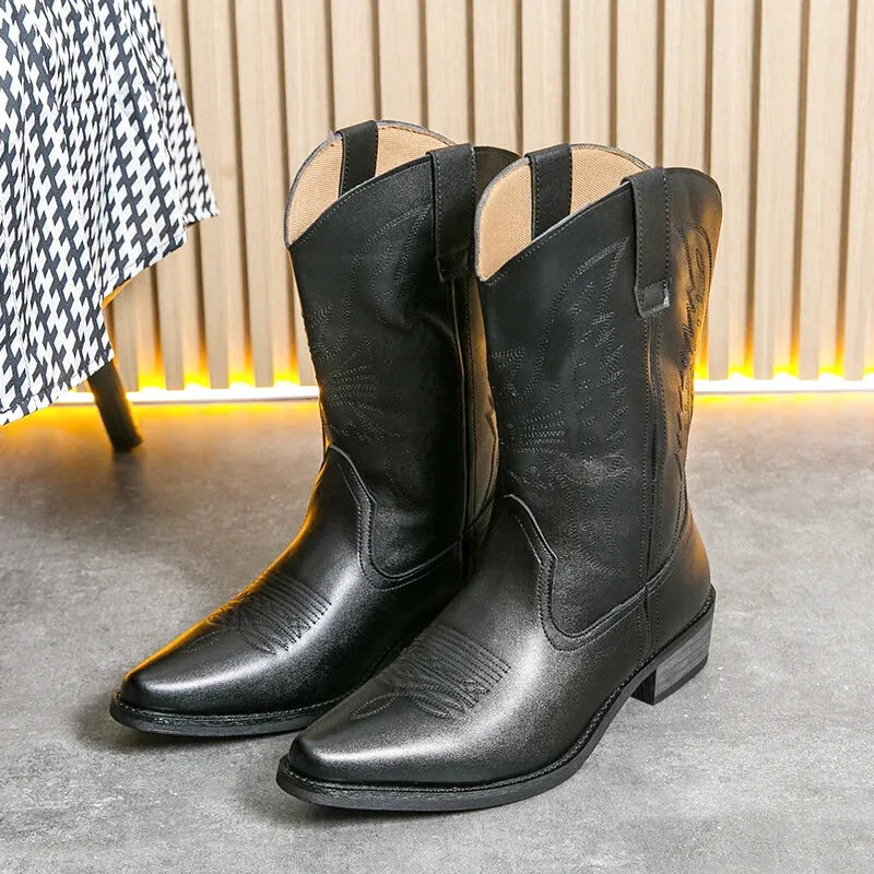 NETO Botas Vaqueras Para Hombre - Yehaw | Negro - Yehaw 