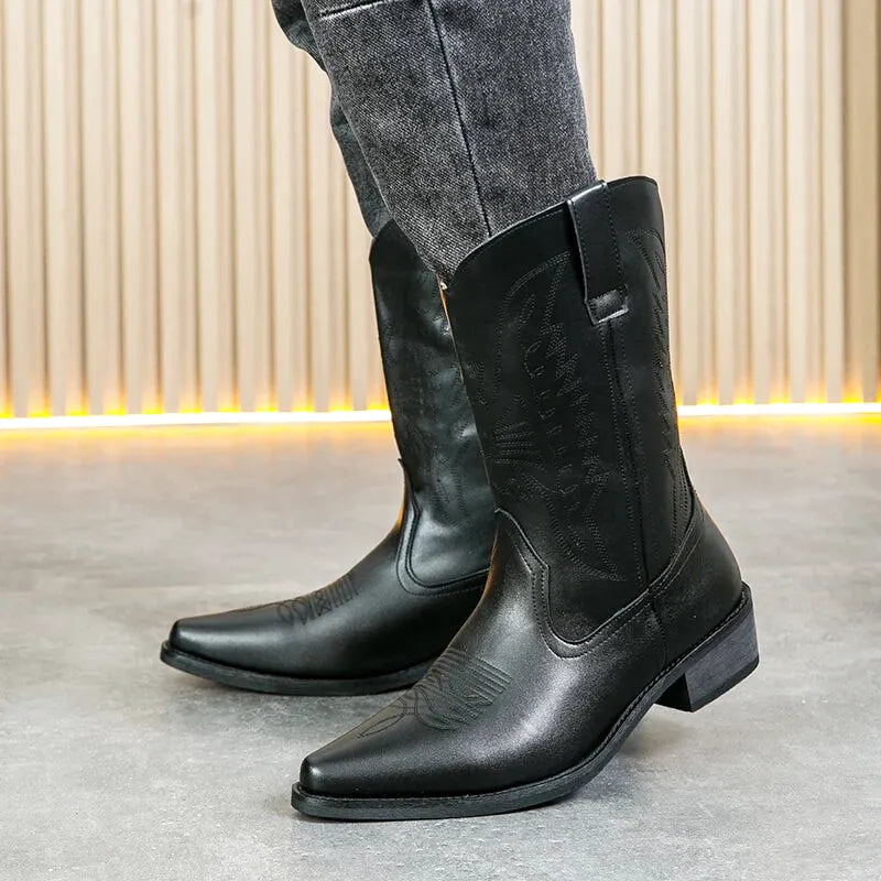 NETO Botas Vaqueras Para Hombre - Yehaw | Negro - Yehaw 