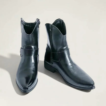 GOYO Botines Vaqueras Para Hombre - Yehaw | Negro
