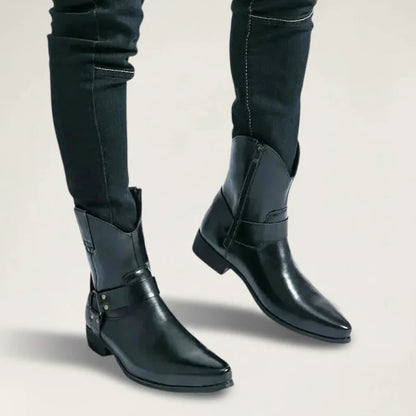 GOYO Botines Vaqueras Para Hombre - Yehaw | Negro