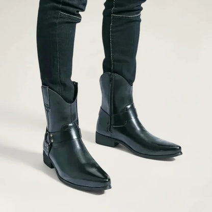 GOYO Botines Vaqueras Para Hombre - Yehaw | Negro