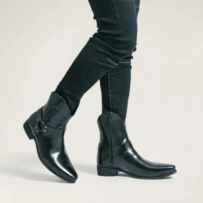 GOYO Botines Vaqueras Para Hombre - Yehaw | Negro