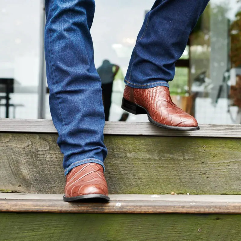 TANO Botas Vaqueras Para Hombre - Yehaw | Cafe - Yehaw 