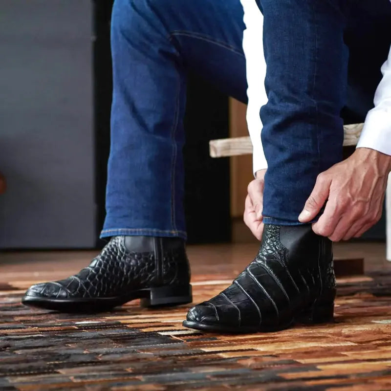 TANO Botas Vaqueras Para Hombre - Yehaw | Negro - Yehaw 