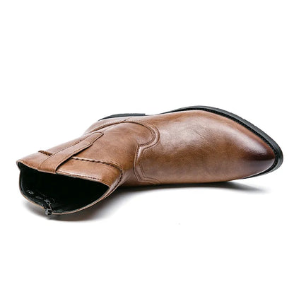 TAVO Botines Vaqueras Para Hombre - Yehaw | Cafe Claro - Yehaw 
