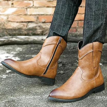 TAVO Botines Vaqueras Para Hombre - Yehaw | Cafe Claro - Yehaw 