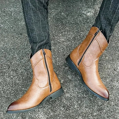 TAVO Botines Vaqueras Para Hombre - Yehaw | Cafe Claro - Yehaw 