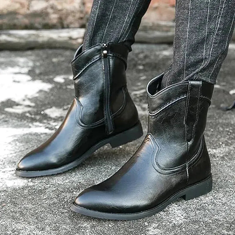 TAVO Botines Vaqueras Para Hombre - Yehaw | Negro - Yehaw 