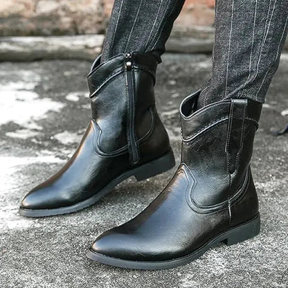 TAVO Botines Vaqueras Para Hombre - Yehaw | Negro - Yehaw 