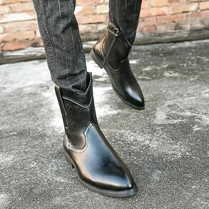 TAVO Botines Vaqueras Para Hombre - Yehaw | Negro - Yehaw 