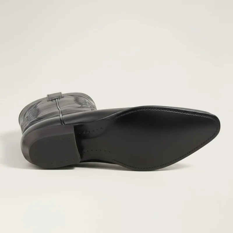 BETO Botas Vaqueras Para Hombre - Yehaw | Negro