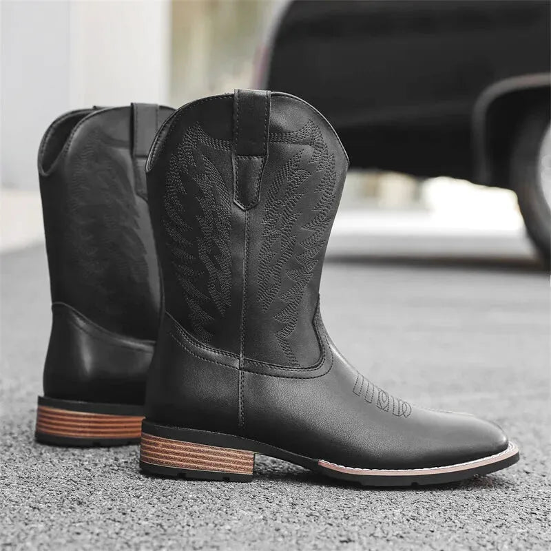 TITO Botas Vaqueras Para Hombre - Yehaw | Negro - Yehaw 