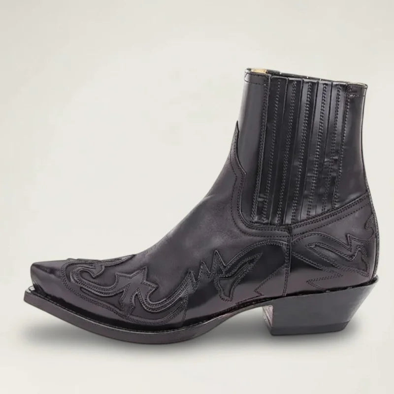 CISCO Botines Vaqueras Para Hombre - Yehaw | Negro